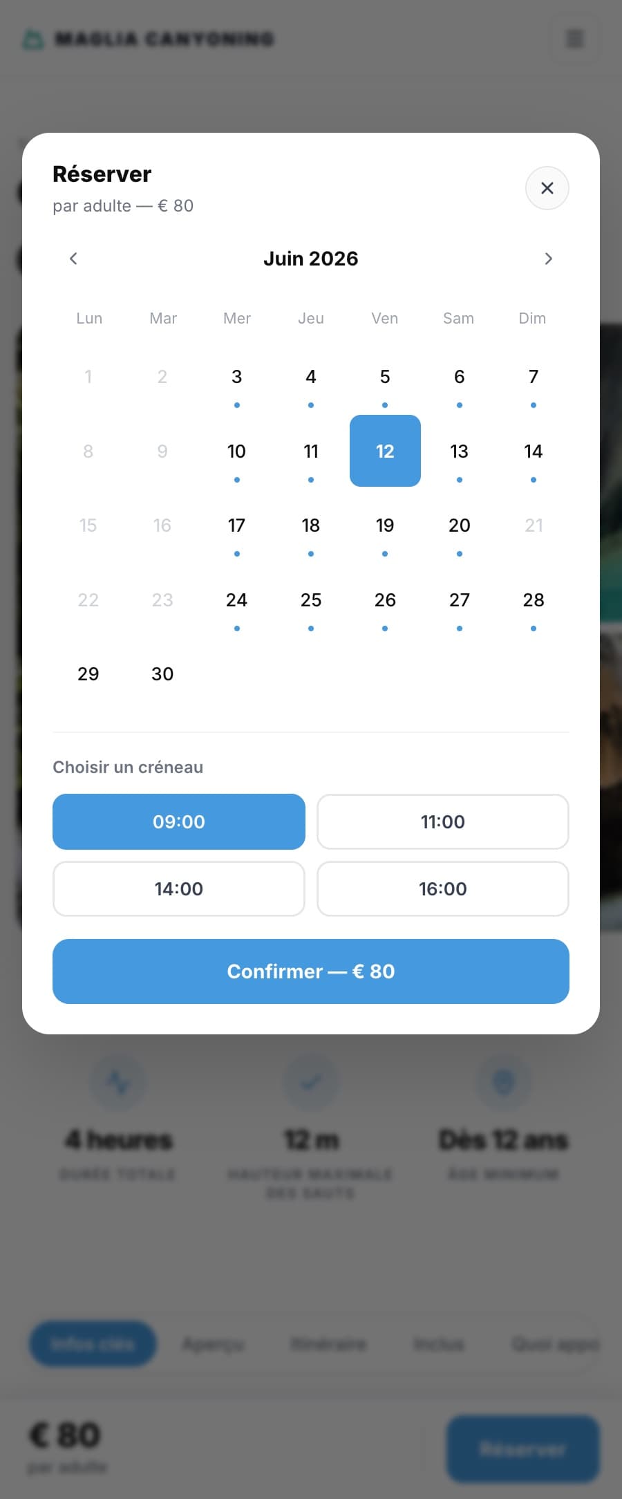 Il choisit sa date, il paie, sa place est prise